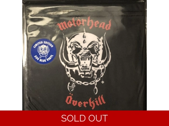 Motorhead - Overkill - Limited Edition 7" Blue Etched Vinyl In Printed Soft Pouch